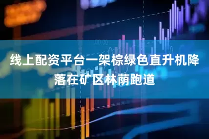 线上配资平台一架棕绿色直升机降落在矿区林荫跑道